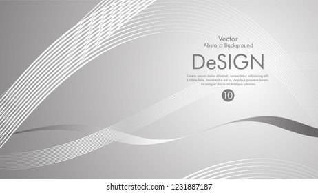 Abstract vector background, color flow waved lines . stock vector