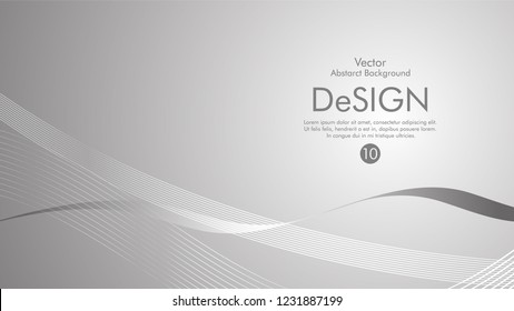 Abstract vector background, color flow waved lines . stock vector