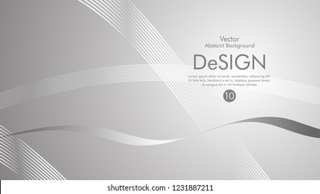 Abstract vector background, color flow waved lines . stock vector