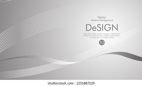 Abstract vector background, color flow waved lines . stock vector