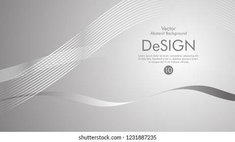 Abstract vector background, color flow waved lines . stock vector