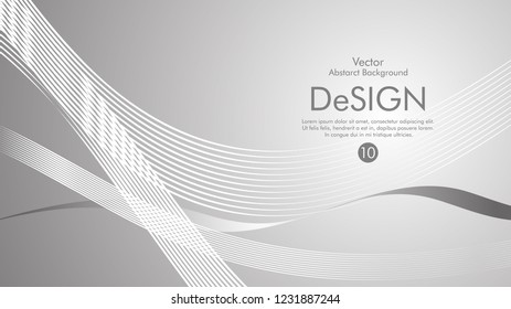 Abstract vector background, color flow waved lines . stock vector