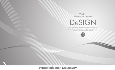 Abstract vector background, color flow waved lines . stock vector