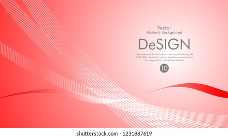 Abstract vector background, color flow waved lines . stock vector