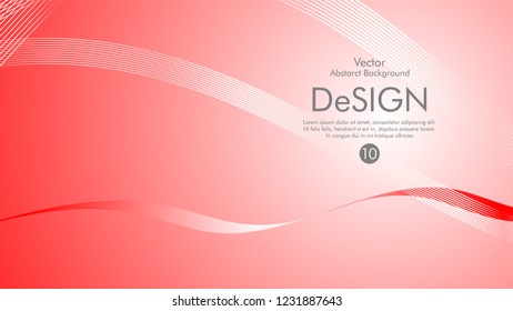 Abstract vector background, color flow waved lines . stock vector