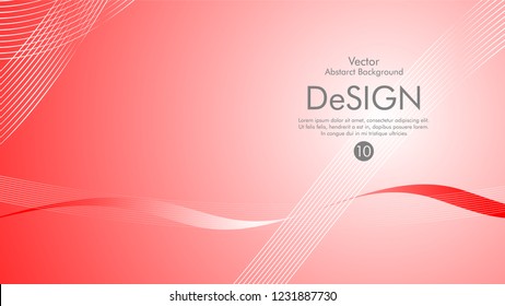 Abstract vector background, color flow waved lines . stock vector