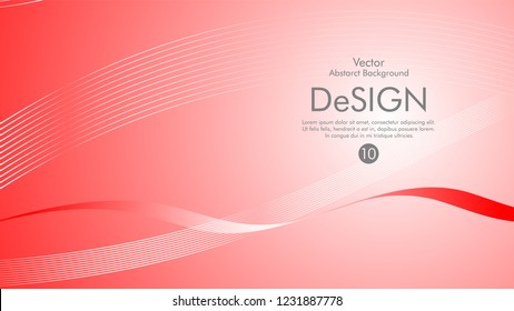 Abstract vector background, color flow waved lines . stock vector