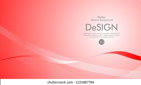 Abstract vector background, color flow waved lines . stock vector