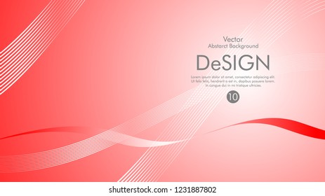 Abstract vector background, color flow waved lines . stock vector