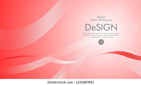 Abstract vector background, color flow waved lines . stock vector