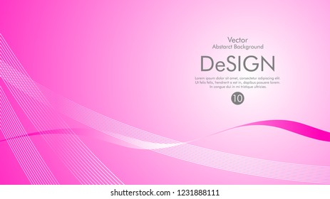 Abstract vector background, color flow waved lines . stock vector