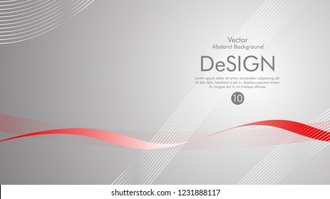 Abstract vector background, color flow waved lines . stock vector