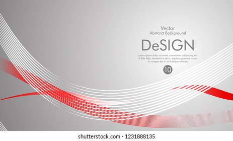 Abstract vector background, color flow waved lines . stock vector