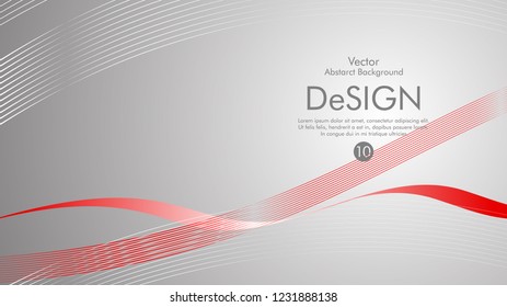 Abstract vector background, color flow waved lines . stock vector