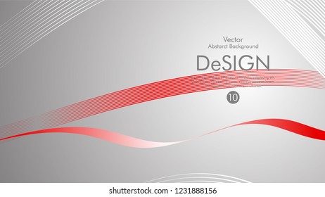 Abstract vector background, color flow waved lines . stock vector