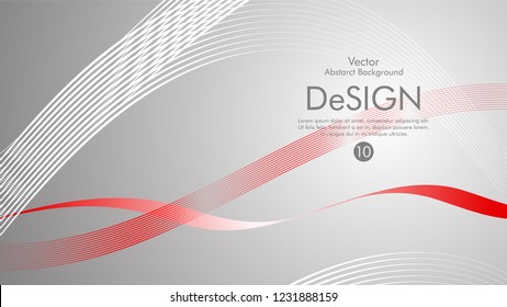 Abstract vector background, color flow waved lines . stock vector
