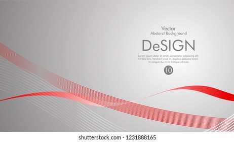 Abstract vector background, color flow waved lines . stock vector