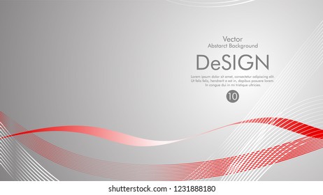 Abstract vector background, color flow waved lines . stock vector