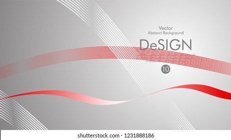 Abstract vector background, color flow waved lines . stock vector