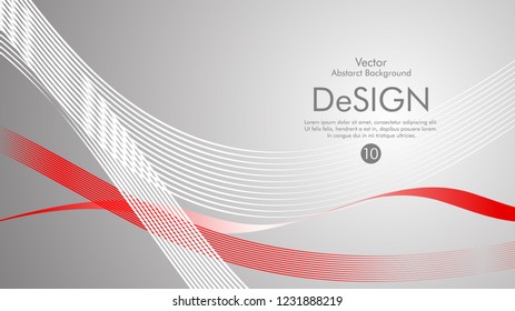 Abstract vector background, color flow waved lines . stock vector
