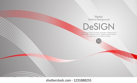 Abstract vector background, color flow waved lines . stock vector