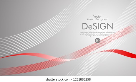 Abstract vector background, color flow waved lines . stock vector