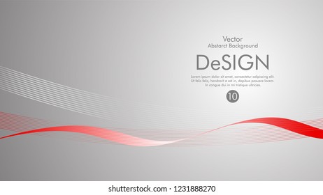 Abstract vector background, color flow waved lines . stock vector