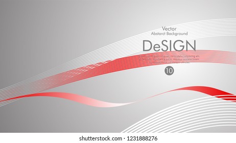 Abstract vector background, color flow waved lines . stock vector