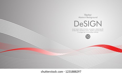 Abstract vector background, color flow waved lines . stock vector