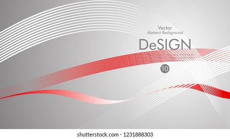 Abstract vector background, color flow waved lines . stock vector