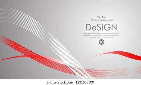 Abstract vector background, color flow waved lines . stock vector