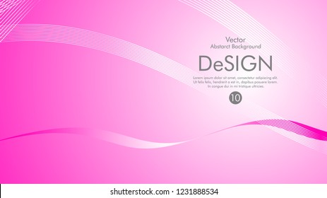 Abstract vector background, color flow waved lines . stock vector