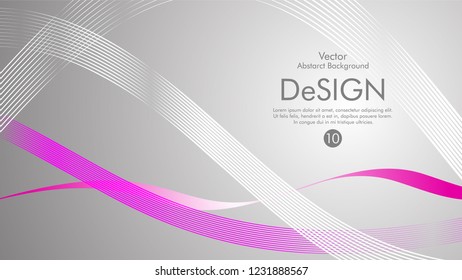 Abstract vector background, color flow waved lines . stock vector