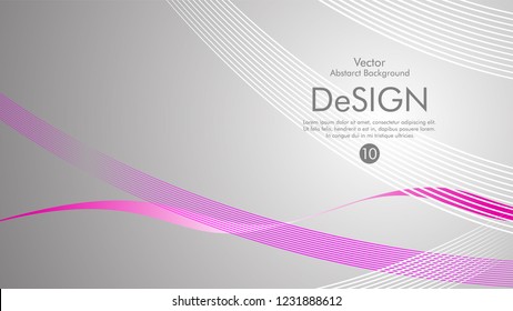 Abstract vector background, color flow waved lines . stock vector