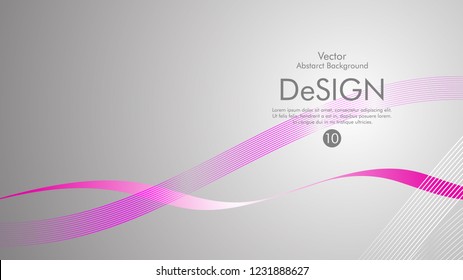 Abstract vector background, color flow waved lines . stock vector