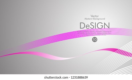 Abstract vector background, color flow waved lines . stock vector