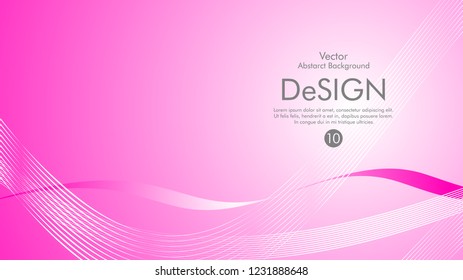 Abstract vector background, color flow waved lines . stock vector