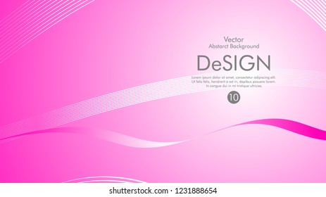 Abstract vector background, color flow waved lines . stock vector