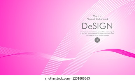 Abstract vector background, color flow waved lines . stock vector