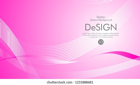 Abstract vector background, color flow waved lines . stock vector
