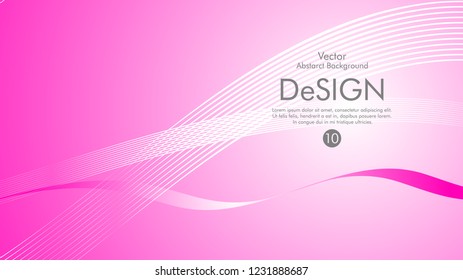 Abstract vector background, color flow waved lines . stock vector