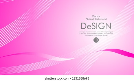 Abstract vector background, color flow waved lines . stock vector