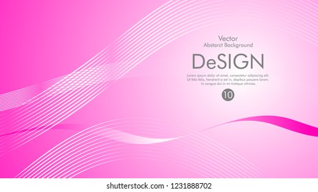 Abstract vector background, color flow waved lines . stock vector