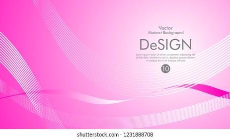 Abstract vector background, color flow waved lines . stock vector