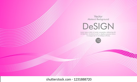 Abstract vector background, color flow waved lines . stock vector