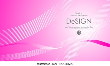 Abstract vector background, color flow waved lines . stock vector