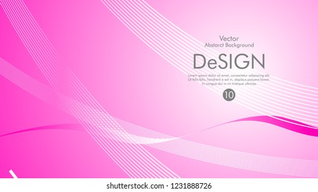 Abstract vector background, color flow waved lines . stock vector