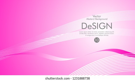 Abstract vector background, color flow waved lines . stock vector