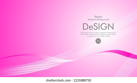 Abstract vector background, color flow waved lines . stock vector