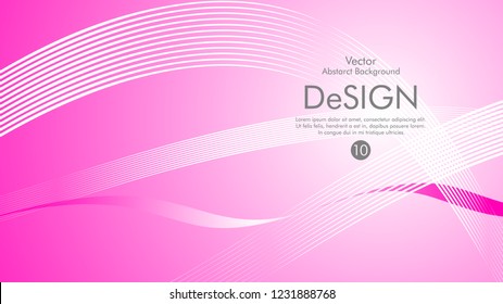 Abstract vector background, color flow waved lines . stock vector